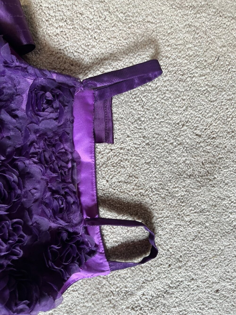 Bonnie Jean Purple Party Dress Size 6 - Picture 4 of 12